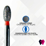 1900F Fresa Huevo | Conformación y acabado uniforme en cavidades dentales