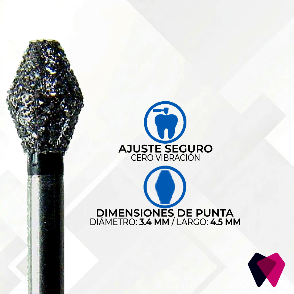 2133C Fresa Reducción Oclusal | Ajuste preciso de cúspides y superficies dentales