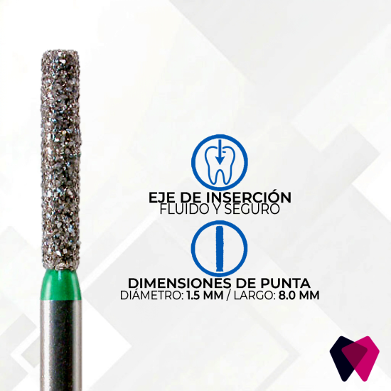 Cilindrica 0614.8C Punta Plana (NeoDiamond®)