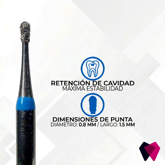 0508M(S) Fresa Pera | Conformación uniforme y cavidades redondeadas en odontología