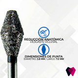 2137C Fresa Reducción Oclusal | Ajuste preciso de cúspides y superficies dentales