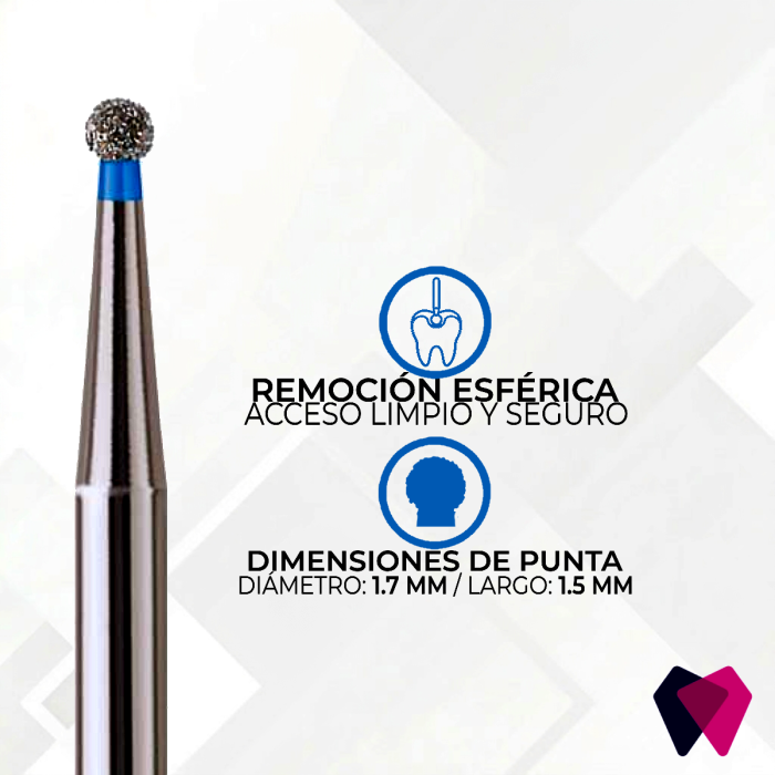 0112M Fresa Redonda | Cavidades iniciales y eliminación de caries con precisión