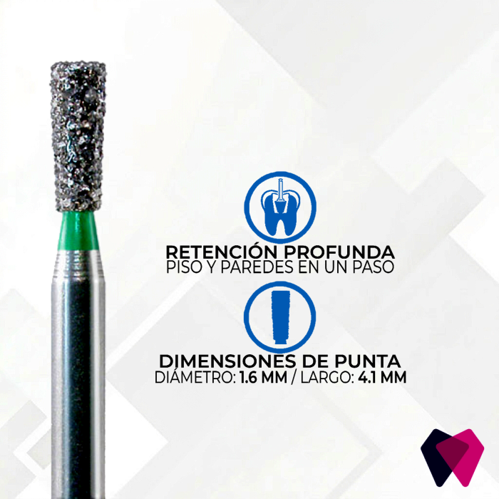 0316.4C Fresa Cono Invertido | Cavidades precisas con ángulos definidos en odontología