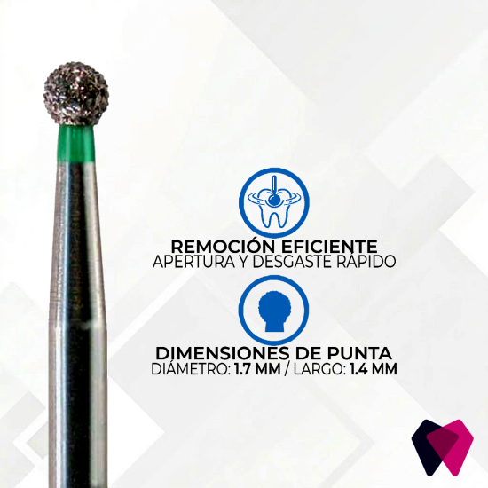0116C Fresa Redonda | Cavidades iniciales y eliminación de caries con precisión