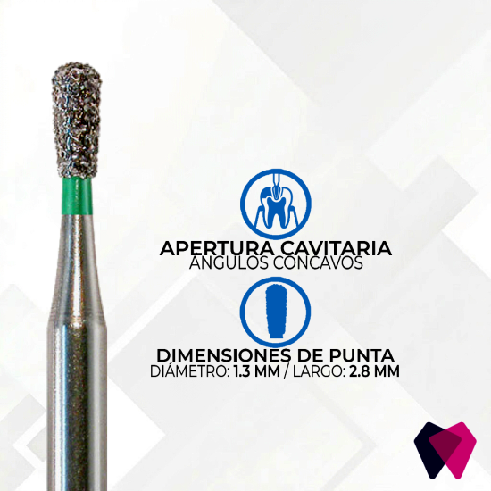0512C Fresa Pera | Conformación uniforme y cavidades redondeadas en odontología