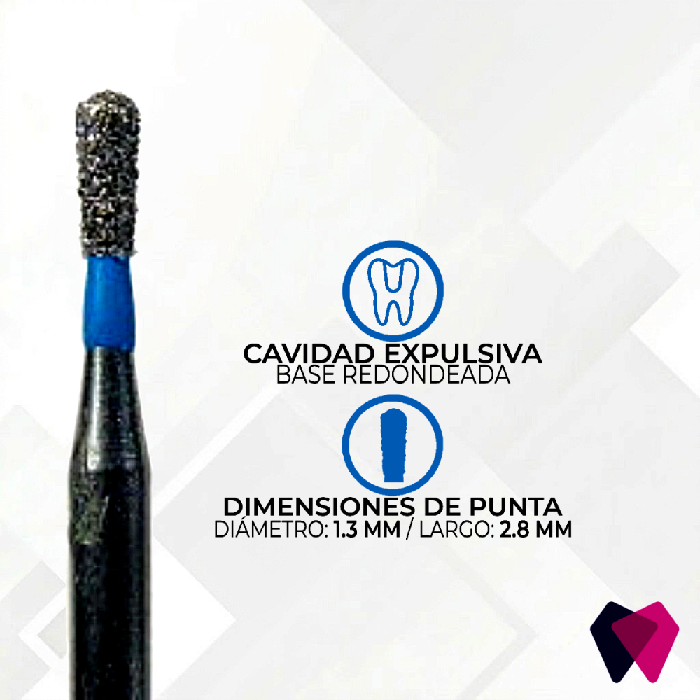 0512M Fresa Pera | Conformación uniforme y cavidades redondeadas en odontología