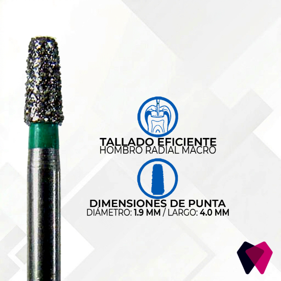 0818.4C Fresas Cónicas Dentales | Corte preciso y seguro