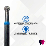 0118M Fresa Redonda | Cavidades iniciales y eliminación de caries con precisión