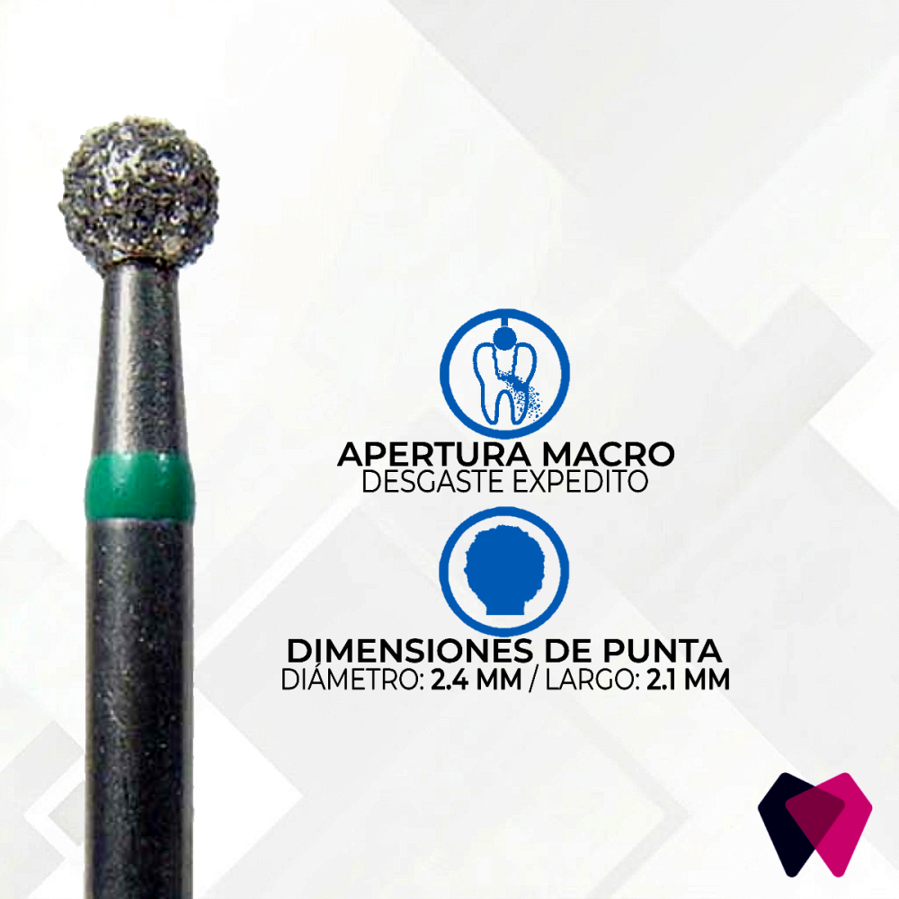 0123C Fresa Redonda | Cavidades iniciales y eliminación de caries con precisión