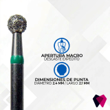0123C Fresa Redonda | Cavidades iniciales y eliminación de caries con precisión