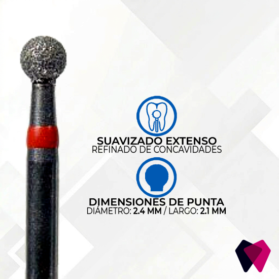 0123F Fresa Redonda | Cavidades iniciales y eliminación de caries con precisión