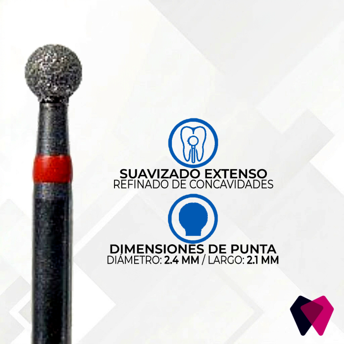 0123F Fresa Redonda | Cavidades iniciales y eliminación de caries con precisión