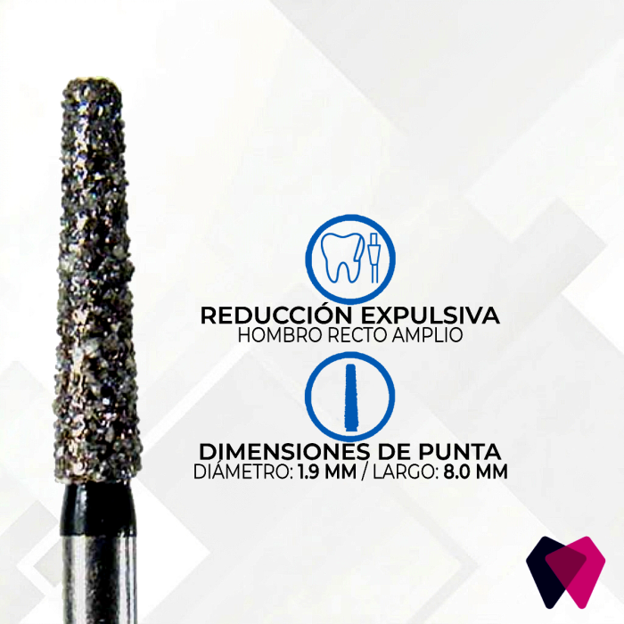 Cónica 0916.8C Punta Plana (NeoDiamond®)