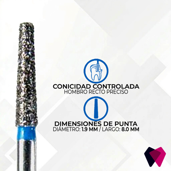 0916.8M Fresas Cónicas Dentales | Corte preciso y seguro