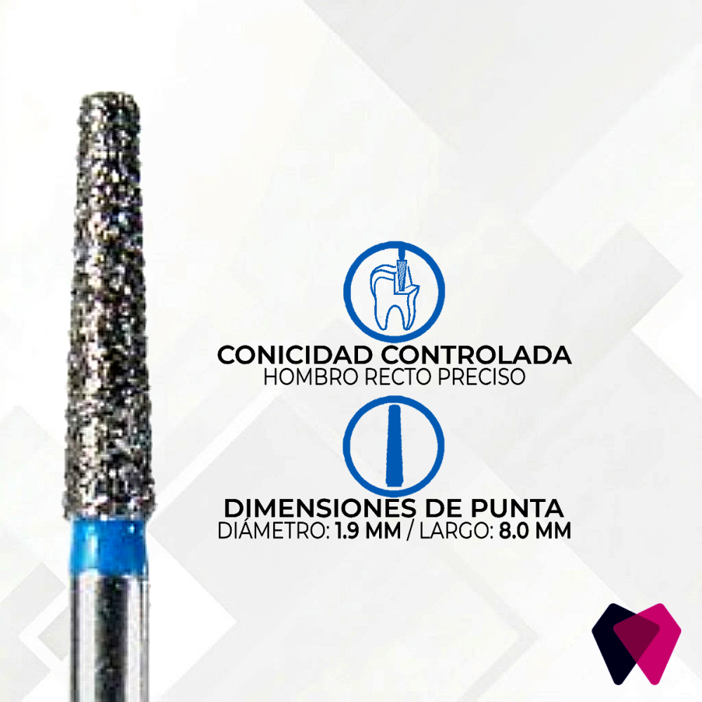 0916.8M Fresas Cónicas Dentales | Corte preciso y seguro