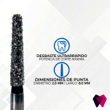 0918.8C Fresas Cónicas Dentales | Corte preciso y seguro