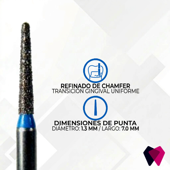 1112.7M Fresas Cónicas Dentales | Corte preciso y seguro