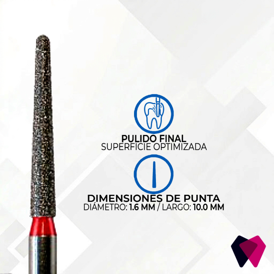 1114.10F Fresas Cónicas Dentales | Corte preciso y seguro