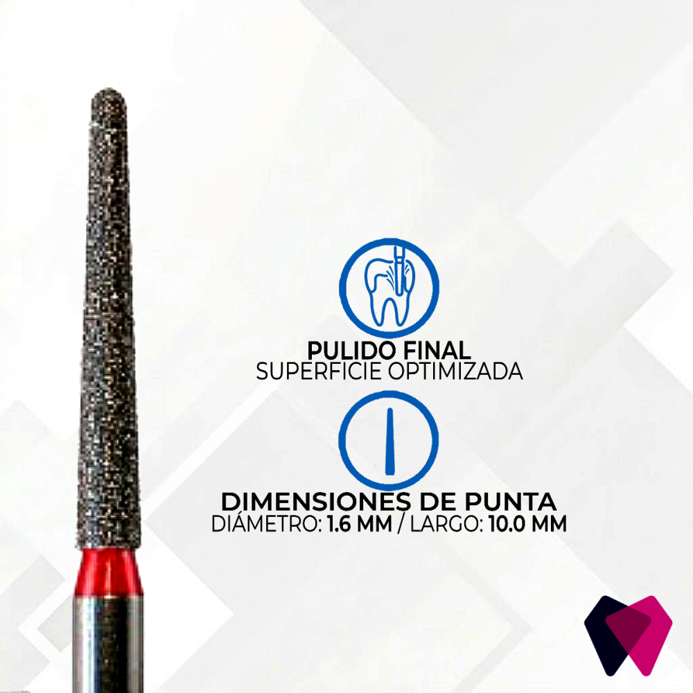Cónica 1114.10F Punta Redonda (NeoDiamond®)