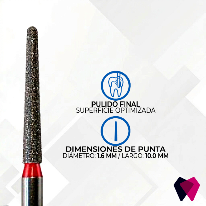 Cónica 1114.10F Punta Redonda (NeoDiamond®)