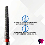 1116.10F Fresas Cónicas Dentales | Corte preciso y seguro