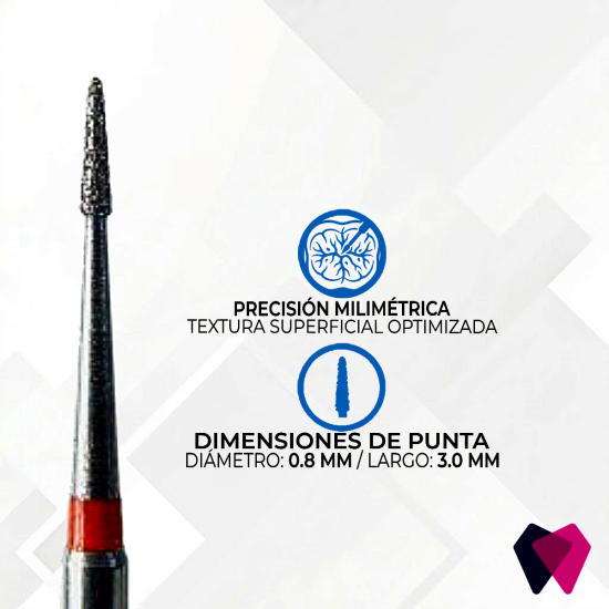1310.3F Fresas de Fisura Dentales | Corte preciso y conservador