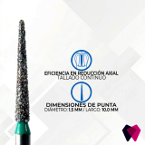 1314.10C Fresas de Fisura Dentales | Corte preciso y conservador