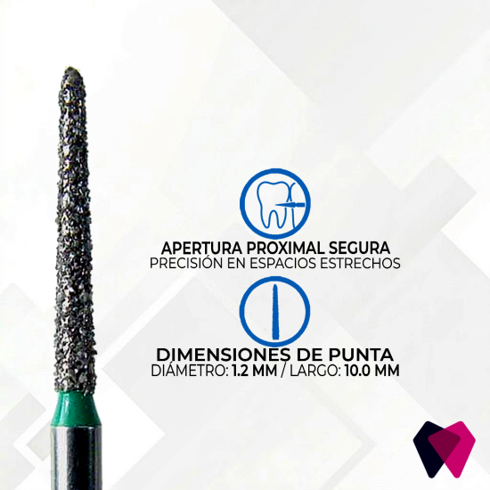 1712.10C Fresas Cónicas Dentales | Corte preciso y seguro