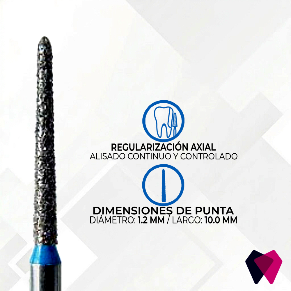 1712.10M Fresas Cónicas Dentales | Corte preciso y seguro
