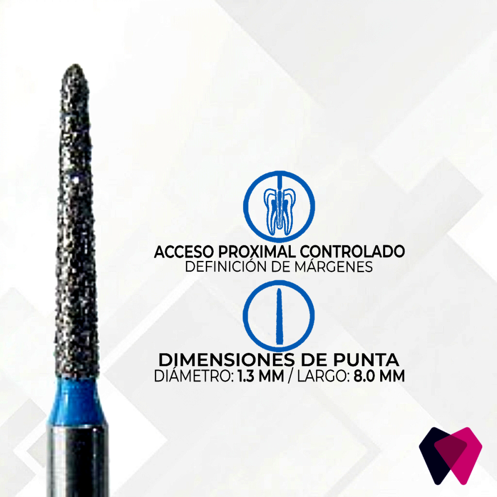 1712.8M Fresas Cónicas Dentales | Corte preciso y seguro