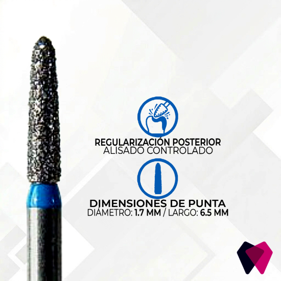 1716.6M(S) Fresas Cónicas Dentales | Corte preciso y seguro