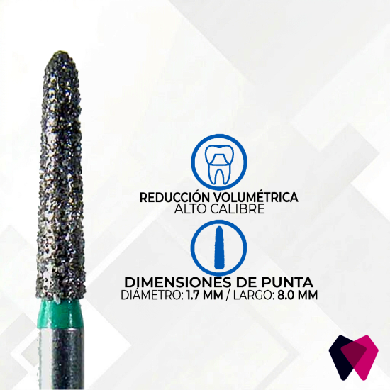 1716.8C Fresas Cónicas Dentales | Corte preciso y seguro