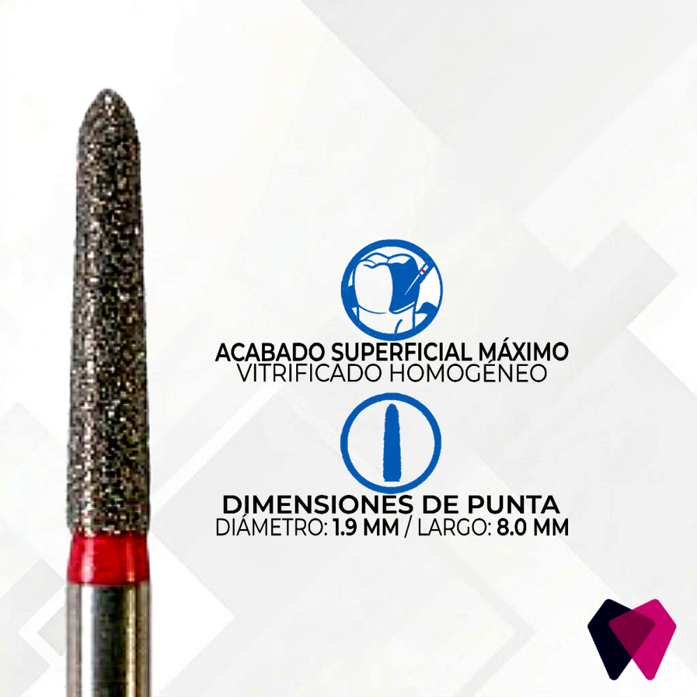 1718.8F Fresas Cónicas Dentales | Corte preciso y seguro