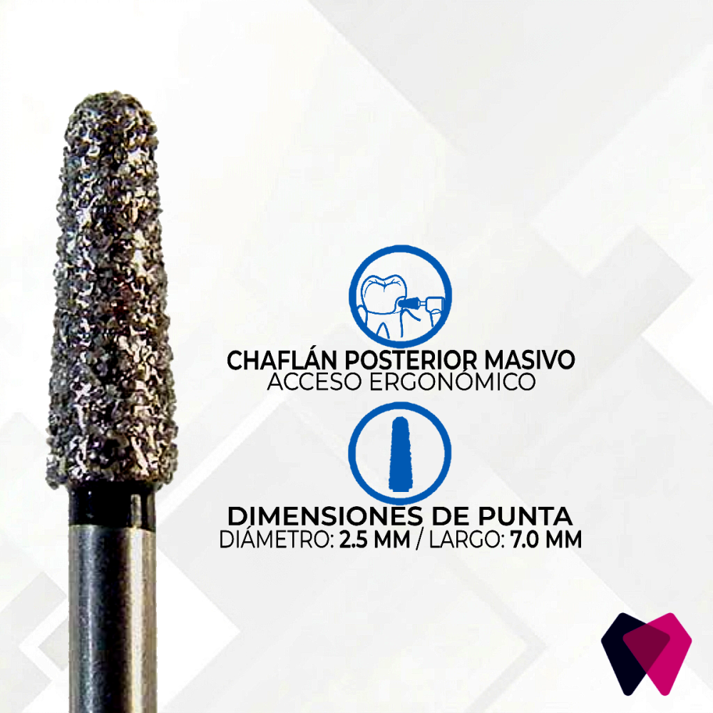 2424C(S) Fresas Cónicas Dentales | Corte preciso y seguro