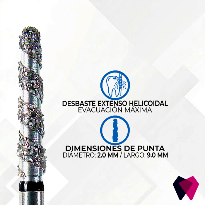 8118.9C Fresas Neo Espiral Microcopy | Corte helicoidal eficiente y seguro