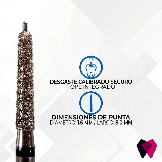 GP9.016C Fresas con Pin Guía Microcopy | Reducción calibrada y segura