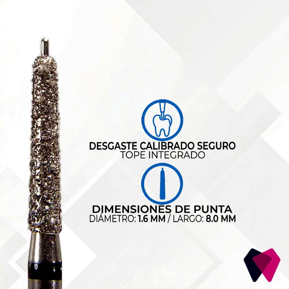 GP9.016C Fresas con Pin Guía Microcopy | Reducción calibrada y segura