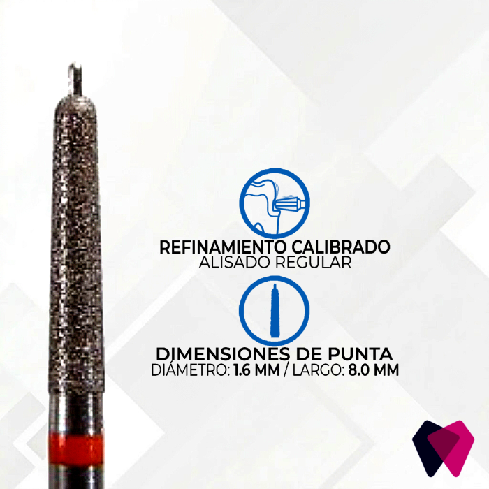 GP9.016F Fresas con Pin Guía Microcopy | Reducción calibrada y segura