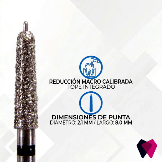 GP9.021C Fresas con Pin Guía Microcopy | Reducción calibrada y segura