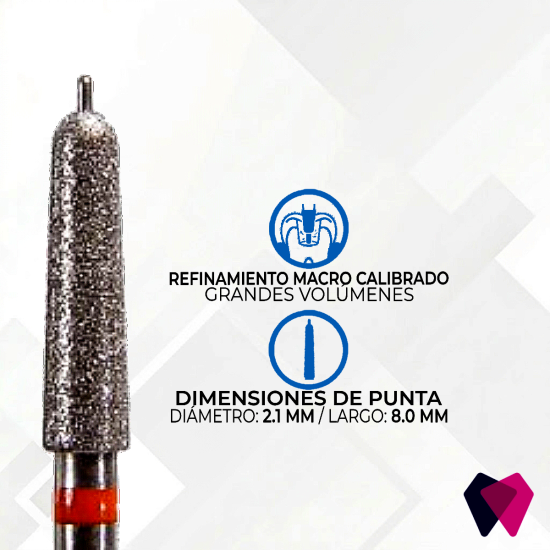 GP9.021F Fresas con Pin Guía Microcopy | Reducción calibrada y segura