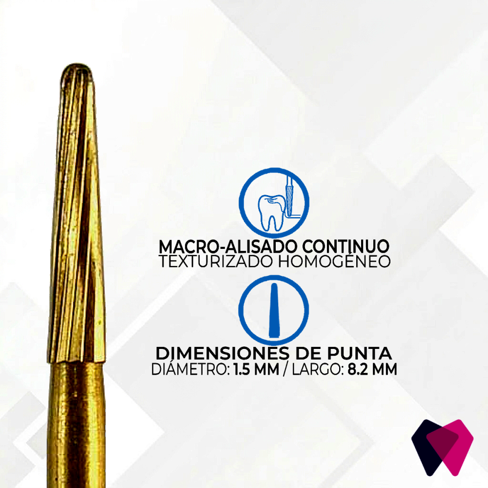 Multilaminada FG 7664 Conica Larga 12 Filos Espiral (12-Blades)