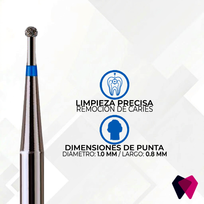 0110M Fresa Redonda | Cavidades iniciales y eliminación de caries con precisión